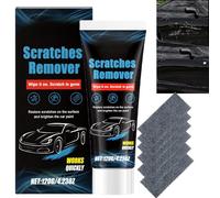 120g New Car Paint Scratches Remover Car Polishing,T Cut Black Scratch Remover,Car Scratch Removal Wax & Nano Sparkle Cloth Set,Car Paint Scratch Remover,Car Polishing Kit,Car Care Kit For All Cars