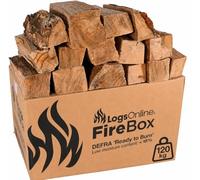120kg Kiln Dried Birch Hardwood Logs for Wood Burner & Log Burner, Fire Pit | Lights instantly with a bright flame and lovely aroma. DEFRA Ready to Burn, under 20% moisture. For fire pits & open fires.