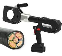 120KN Electric Hydraulic Cable Cutter & Crimper, Cuts 105mm Aluminum & Armored Cable, Battery Powered Heavy Duty Tool with Ratchet Design for Industrial and Contractor Use