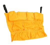120L Bin Organizer Bag with Pockets for Cleaning and Outdoor Storage | Heavy-duty Vinyl Construction, Adjustable Attachment Straps, 12-pocket Layout, Suitable for Brooms, Janitorial Supplies