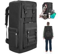 120L Hiking Camping Backpack Men Women Waterproof Large Capacity Hiking Rucksack Travel Backpack Outdoor Sport Travel Daypack Bag Molle Rucksack for Camping Hunting Travelling Trekking Climbing