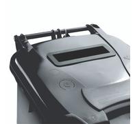 120L Locked GREY Wheelie Bin 377879