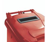120L Locked Red Wheelie Bin 377902