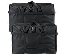 120L Storage Bag with Zipper, Oxford King Size Cloth Jumbo Storage Bag | 2PCS Extra Large Moving Bags with Buckle, Waterproof Underbed Organizer For Bedding Duvet Quilt Blankets Pillows Clothes