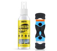 120ml Adhesive Remover Spray,Sticky Stuff Remover,Glue Remover with Scraper | Adhesive Remover for Multi Surface,Powerful Glue and Sticker Remover for Tape, Labels, Silicone, Grease, Gum & Wax Residue