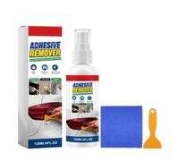 120ml Adhesive Remover Spray,Sticky Stuff Remover with Scraper,Super Glue for Tape,Sticker Residue,Sealant,Label,Gentle Glue Remover Spray for Widely Use,All Surface Cleaner