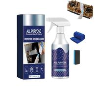120ml All-Purpose Kitchen Cleaner Spray With Tools, No-Rinse Multi-Purpose Cleaner for kitchen, Powerful Kitchen Degreaser Foam Spray (1PCS)