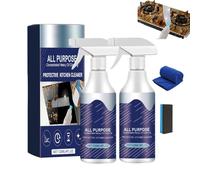120ml All-Purpose Kitchen Cleaner Spray With Tools, No-Rinse Multi-Purpose Cleaner for kitchen, Powerful Kitchen Degreaser Foam Spray (2PCS)