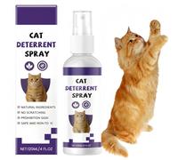 120ml Anti Scratch Cat Spray,Cat Deterrent Spray Indoor & Outdoor,Natural Cat Training Spray,Safe & Effective Solution to Prevent Scratching Furniture,Plants,Sofas,Gentle&Natural Formula,Convenient