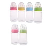 120ml Baby Newborn Nursing Nipple Bottle Silicone Pacifier Milk Water Feeding Cartoon Baby Bottle Random Color