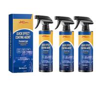 120ml Car Coating Spray, 3 in 1 Multi-functional Quick Effect Coating Agent, Waterless Wash and Wax Spray for Cars, Improves Clarity and Visibility, Long Lasting Car Polish Renewal Agent (C-3pcs)
