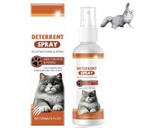 120ML Cat Repellent Spray for Garden & Furniture,Natural Cat Deterrent for Indoor & Outdoor Use,Pet-Safe No Stain Formula to Stop Scratching,Chewing & Weeing,Anti Scratch Catnip & Flea Spray for Cats