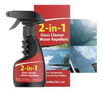 120ml Glass Cleaner Spray, Car Anti Fog Solution, Compact Cleaner Windshield for Maintenance and Restoration, Liquid Formula Clear Finish Design, Automotive Care Product for Vehicle Truck