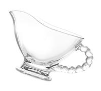 120ml Glass Gravy Boat Sauce Pitcher for Salad Pasta Table Serving | Smooth Surface, Comfortable to Hold Control, Multipurpose Creamer Vessel for Coffee, Dressings, Restaurants, Home Cooks