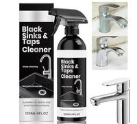 120ml Hard Water Stain Remover for Black Sink Tap,Limescale Remover,Stainless Steel Sink &Cookware Cleaner &Polish,Kitchen & Bath Cleaners,Soap Scum Remover,for Granite,Ceramic & Natural Stone Sinks