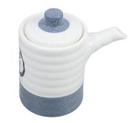 120ml Japanese Ceramic Soy Sauce Dispenser Refillable Vinegar Bottle | Classic Artistic Styling, Smooth Finish, Suitable for Teriyaki Sauce, Table Service, Restaurants and Asian Cuisine