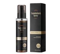 120ml Natural Tanning Spray. Achieve a natural bronze glow without sun exposure. Quick and even color application. Gentle formula suitable for face and body. Say goodbye to sun damage.