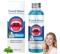 120Ml Natural Tonsil Stone Remover & Mouthwash,Oral Rinse Liquid to Soothe Tonsils,Treat Bad Breath,Relieve Dry Mouth and Whiten Teeth,Gentle Formula for Adults,Travel Mouthwash,Mini Mouthwas/h