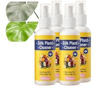 120ml No-Wipe Silk Plant Leaf Cleaner Spray, Quick-Dry Dust Remover, Shine Restorer for Artificial Trees, Deep Cleaning Artificial Flower & Plant Cleaner, Restore Natural Leaf Shine (4pcs)