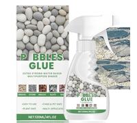 120ml Peb/ble Glue,Resin Gravel Glue with Applicator for Bonding Stones,Waterbased Binder for Gravel Stones,Stone & Peb/ble Bin/der,Grav/el Binder for Bonding Ston/e,Easy Application,Weather-Resistant