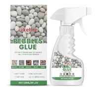 120ml Pebble Glue - Resin Gravel Binder for Water-Based Stone, Bark, Gravel on Borders, Weather-Resistant Garden Stone Glue,Non-Toxic & Pet Safe,No-Mess Spray for Patios, Borders, Ready to Use