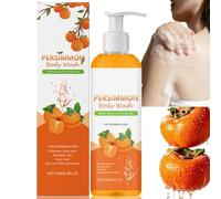 120ml Persimmon Body Wash for Old People Smell,Anti Odor Persimmon Soap UK - Deeply Cleansing & Moisturizing,Natural Odor Removal,Fresh Scent for Men & Women,Persimmon Deodorant Shower Gel for women