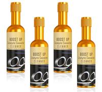 120ML Petrol Catalytic Convertor Cleaner Kit, 4PCS Boost Up Diesel Fuel Catalytic System Cleaner, Fuel Injector Cleaners for Gas Diesel Cars, Auto Parts Engine, Exhaust Pipe, Treatment&Lower Emission