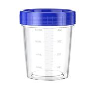 120ml Plastic Measuring Jug with Lid - Transparent Kitchen Measuring Cup, Easy-Read Markings & Leak-Proof Design for Baking, Cooking & Mixing (7x6.2x5cm)