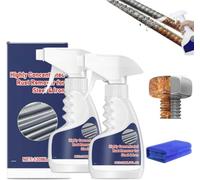 120ml Removedor De Oxido Altamente Concentradorust Remover,Highly Concentrated Steel Rust Remover,Highly Concentrated Rust Remover for Steel & Iron,Heavy Duty Rust Remover Spray for Metal (2)