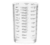 120ml Shot Glass Measuring Jigger Unique Kitchen Essential 120ml Capacity Glass Measuring Cup with Clear Scale