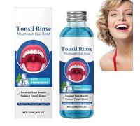 120ml Tonsil Stone Remover and Mouthwash,Bad Breath Treatment for Adults,Teeth Whitening Breath Freshener,Tonsil Stone Removal Solution,Alcohol-Free Oral Fresh for Bad Breath Prevention