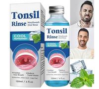 120ML Tonsil Stone Remover Mouthwash,Natural Tonsil Stone Dissolver&Tartar Remover for Teeth,Bad Breath Treatment for Adults,Breath Freshener&Gum Cleaner,Natural&Gentle Mouthwash,Deeply Cleaning Gums