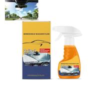 120ml Windshield Washer Fluid, Powerful Oil Film Remover & Glass Cleaner, Improves Visibility, Rain Repellent, Anti-Glare, Long Lasting Windshield Cleaner for Cars (1PC)