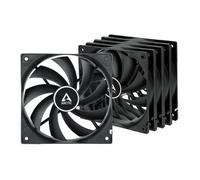 120mm Arctic F12 PWM PST 4-pin Black Cooling Fan - 5 Pack