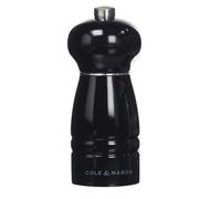 120mm BLACK GLOSS PEPPER MILL COLE & MASON