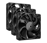 120mm Corsair 3 Pack iCUE LINK RX120 Fans, Black, 7 Blade, PWM, Magnetic Dome Be
