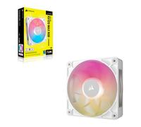 120mm Corsair iCUE LINK RX120 MAX RGB Fan, White, 7 Blade, PWM, 71.3 CFM, Magnet