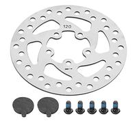 120mm Electric Scooter Brake Disc, Disc Brake Bikes Brake Rotors 5 Holes Stainless Steel Disc Rotor Brake Replacement Parts for M365 PRO PRO2 Electric Scooter with 5 Screw