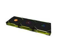 Lian Li UNI TL LCD Wireless 120mm ARGB PWM Fan Black 3 Pack with L-Wir