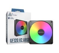 MONTECH GF120 V2 ARGB 120mm Case Fan - Sleek & Minimalist Design,High Airflow, Hydraulic Bearing, Quiet Performance, Vibrant ARGB Lighting,Black