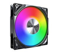 120mm Montech METAL PRO 12 ARGB PWM Fan, Black, 9 Blade, 600-2200rpm, 76.2 CFM,H