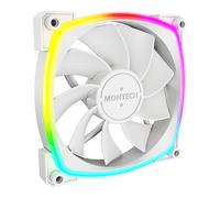 120mm Montech RX120 PWM Fan, White, ARGB, 9 Blade, 800-1600rpm, 59 CFM, Hydro Dy