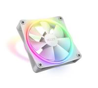 NZXT F120 RGB Duo - 120mm Dual-Sided RGB Fan - 20 Individually Addressable LEDs - Balanced Airflow and Static Pressure - Fluid Dynamic Bearing - PWM Control - Anti-Vibration Rubber Corners - White