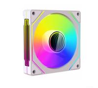 120mm RGB Case Fan 600-1500RPM Adjustable Speed(White)