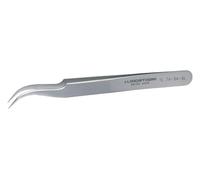 120mm Stainless Steel Tweezers, Curved Fine Tips - TL 7A-SA SL