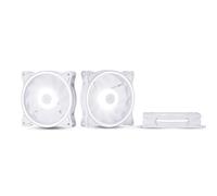 120mm White RGB PC Cooling Fans 3-Pack - Ultra Quiet High Airflow LED 12V Computer Case Fans with Triple Light Loops