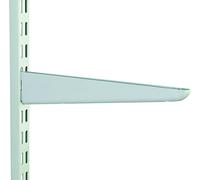 120mm White Watson Twin Slot Shelving Bracket