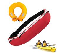 120N Inflatable Life Belt - Manual Inflatable Belt Pack | Oxford Cloth Kayak Life Waist Pack | Manual Flotation Device | Ergonomic Floating Aid Swimming Equipment For Kids Adults Men Women Marine