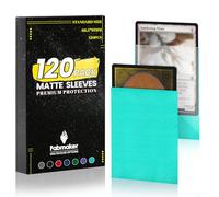 120Pack Card Sleeves for Trading Cards, Matte Card Sleeves Deck Card Protectors, Standard Perfect Shuffling, Baseball Card,Sports Cards,Game Card, 66x91mm, Mint Green