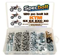 120pc Specbolt Bolt Kit fits: KTM SX EX EXC MX Dirtbike OEM Spec Fastener. This Includes 2 Strokes: 50 60 65 85 105 125 250 300 360 380 550 4 Strokes: 250 350 400 450 500 520 525 530 620 640
